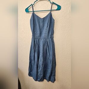 Derek Heart Denim Chambray Romper Size Medium